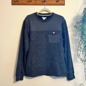 NWOT 32 Bar Blues Cotton Blend Navy Blue Pullover Size Medium